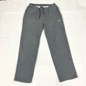 Vtg Nike Men’s Medium Fleece Sweatpants Baggy Relaxed Fit Sportswear Y2K Gray